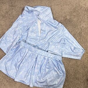 Blue Two Piece Skort Set